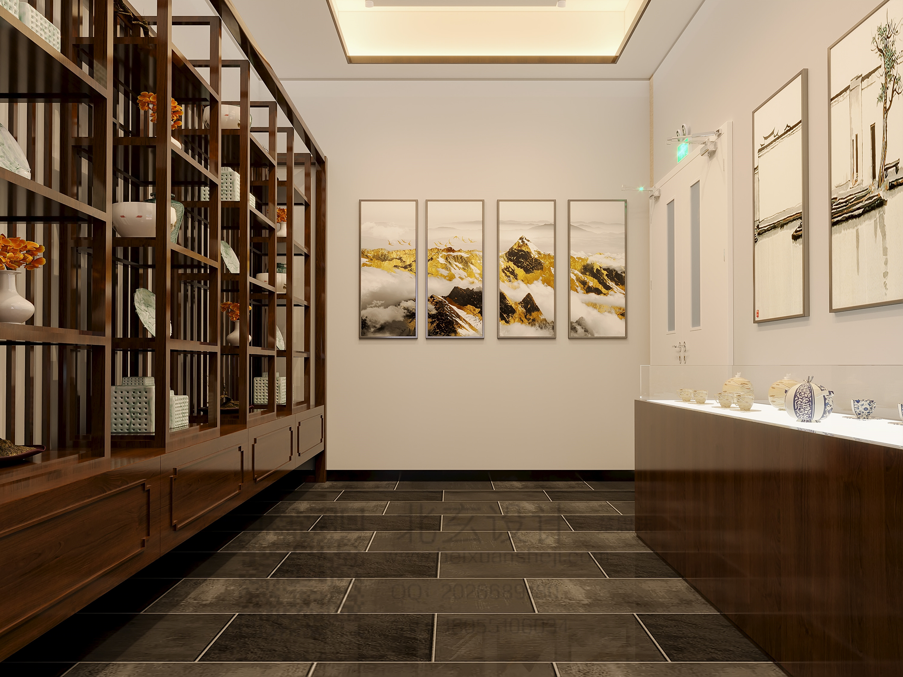 新中式酒楼——瓷器展厅-5