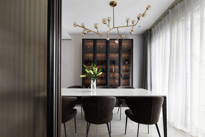 181m²现代极简主义婚房-15