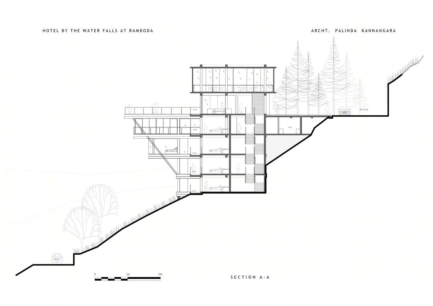 斯里兰卡瀑布旁酒店丨Palinda Kannangara Architects-26