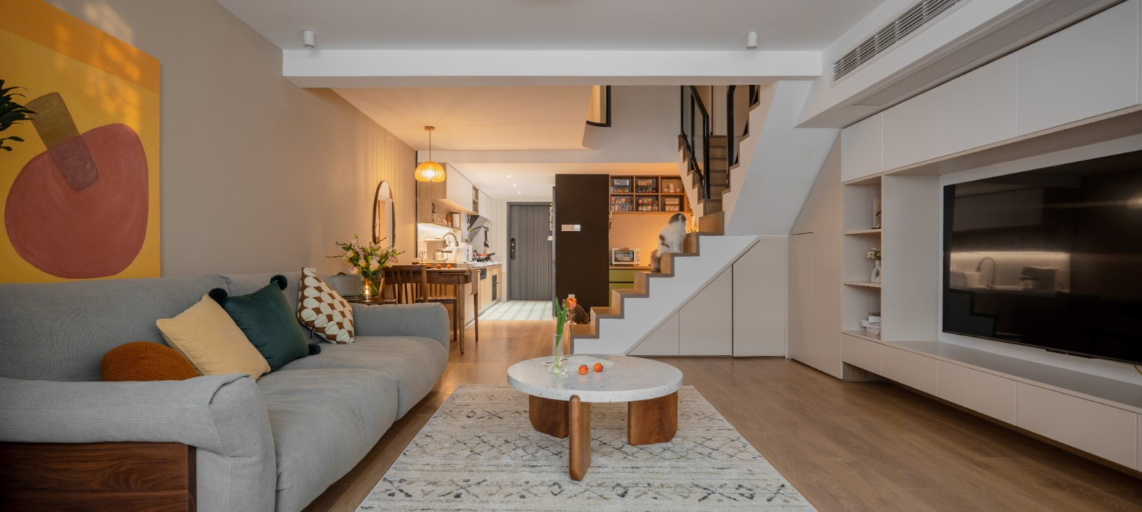 俩人俩猫的温馨小屋 loft公寓-25