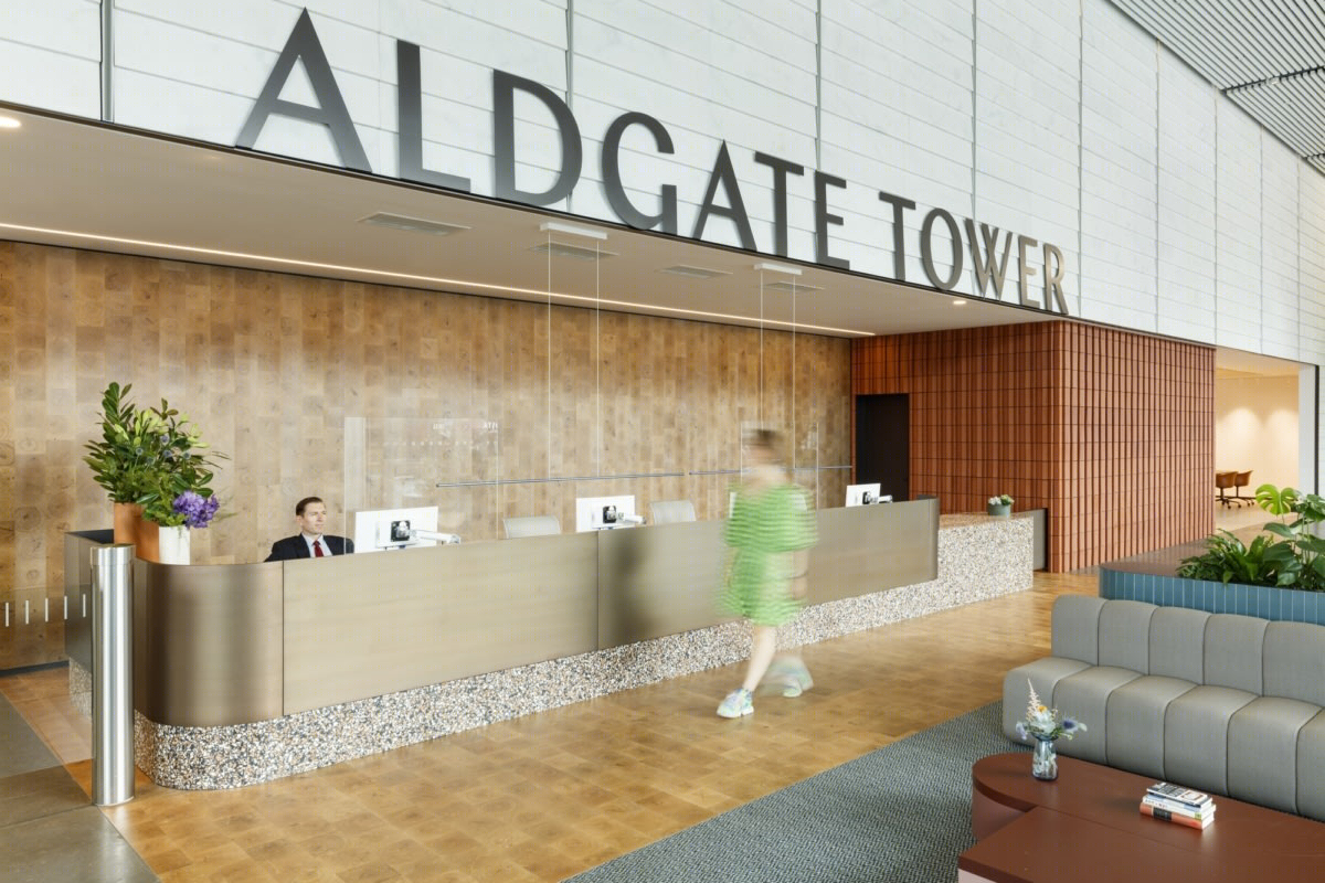 伦敦 Aldgate Tower 大厅与公共空间设计-10