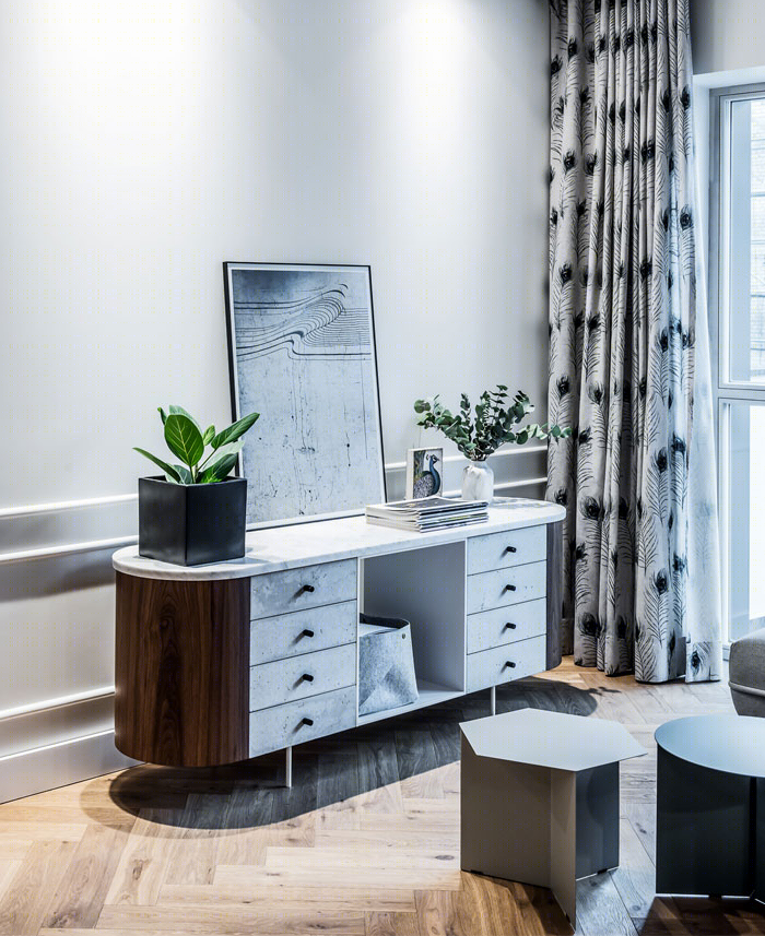 现代优雅的灰色调住宅 | Dizaino Virtuve-9