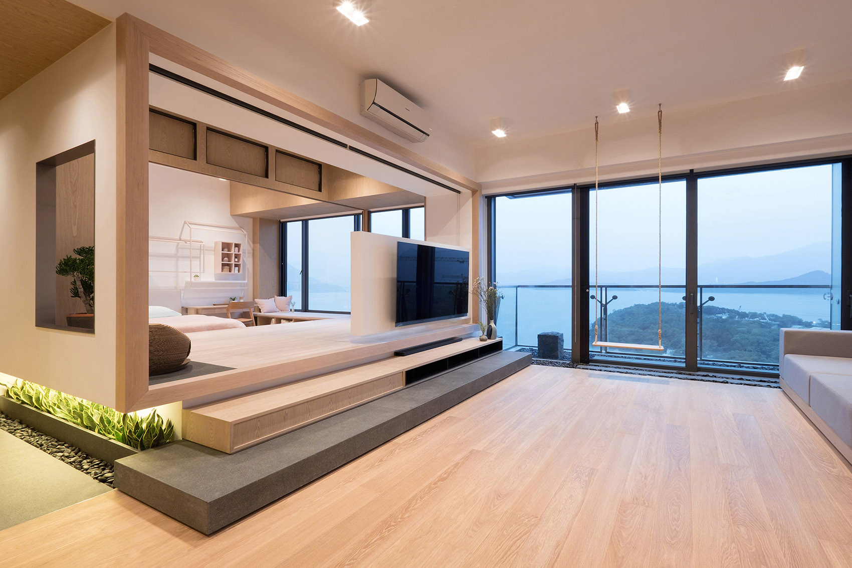 香港山外工作室庭园式空间设计-7