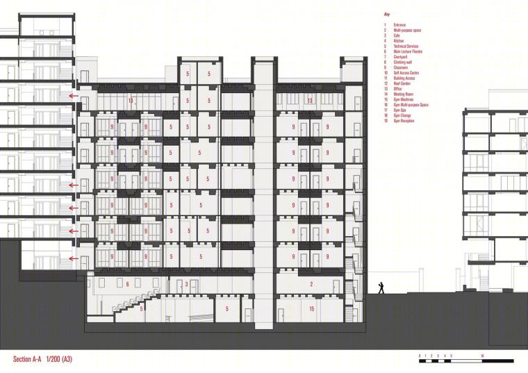 土耳其伊兹密尔经济大学外国语教学楼丨AUDB Architects-74