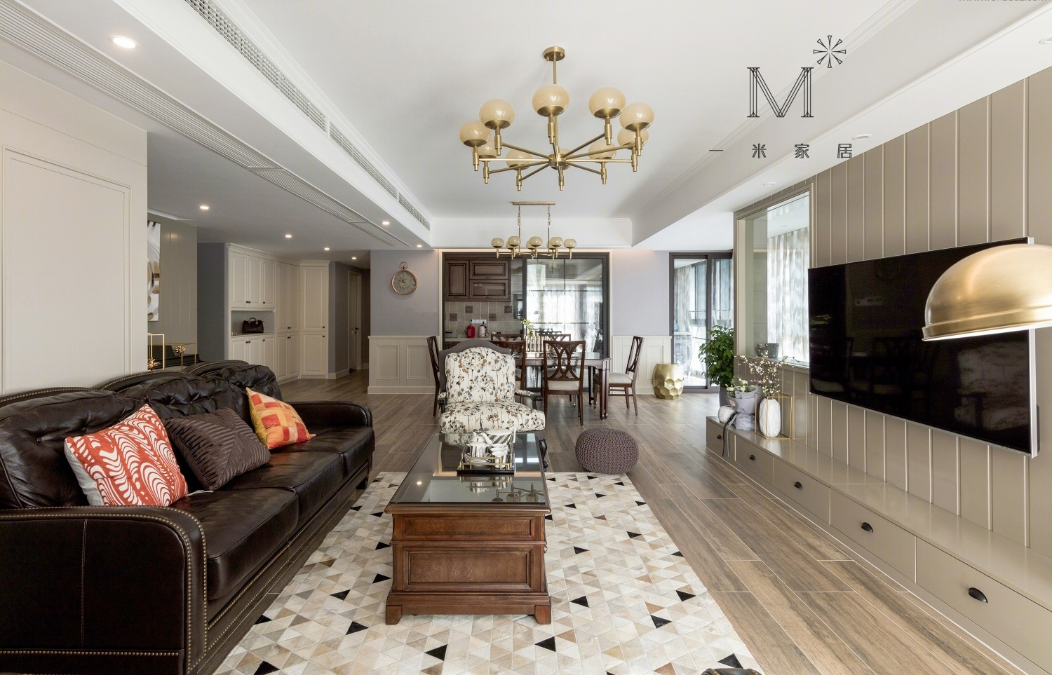 玉兰广场 197㎡美式风家居，色彩游戏打造温馨生活-11