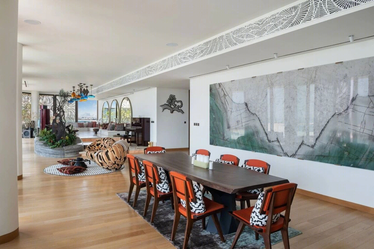 现代美学波西米亚风住宅室内实景图-16