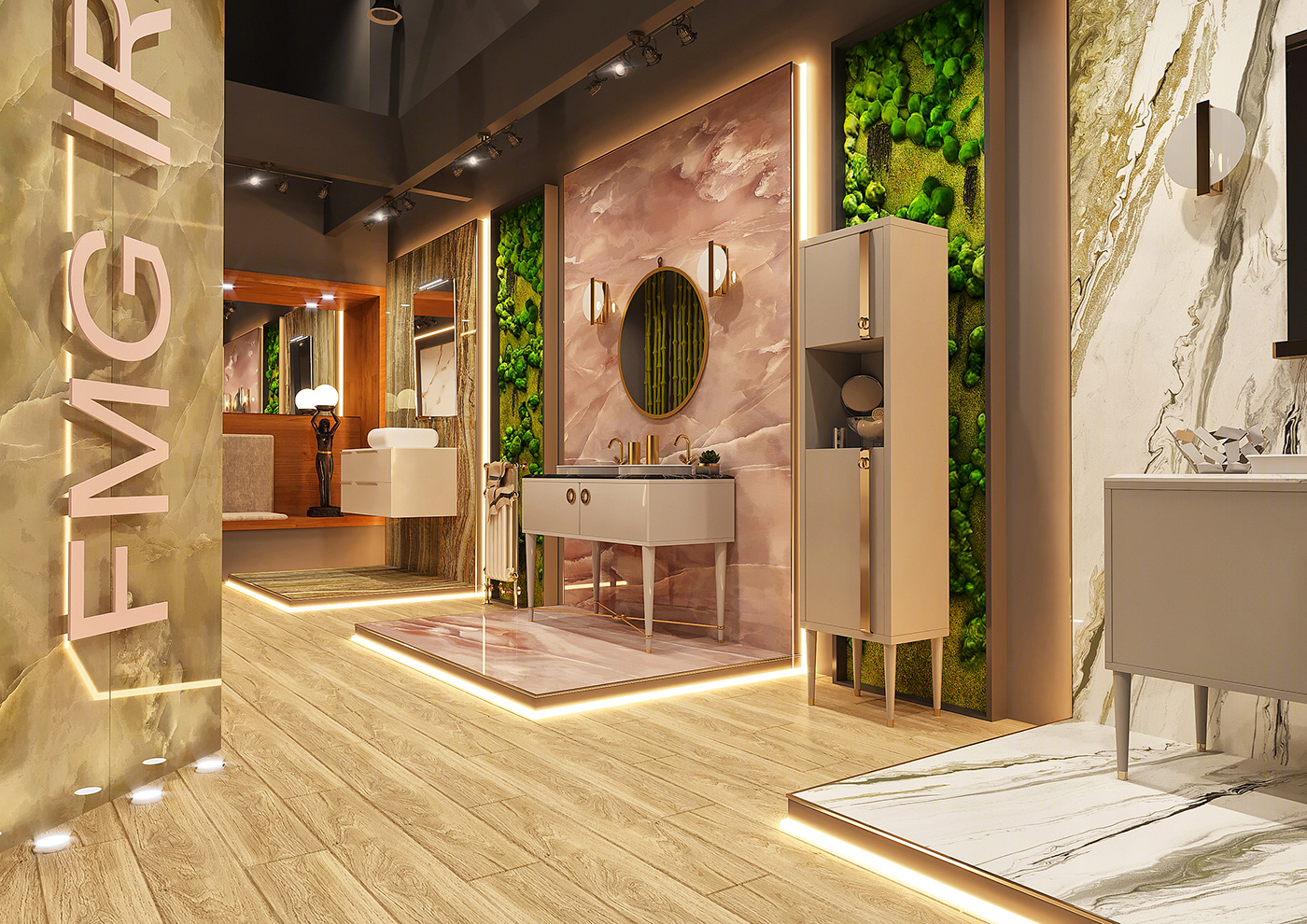 Anastasiya Gushchina丨展厅丨Showroom Design in the field of Bathroom-1