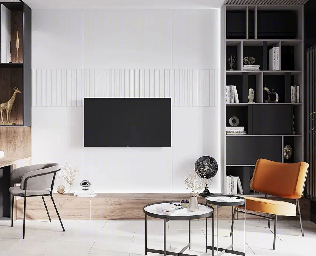 Kate Gavryliuk 打造的家庭办公室设计，现代简约生活工作空间-10