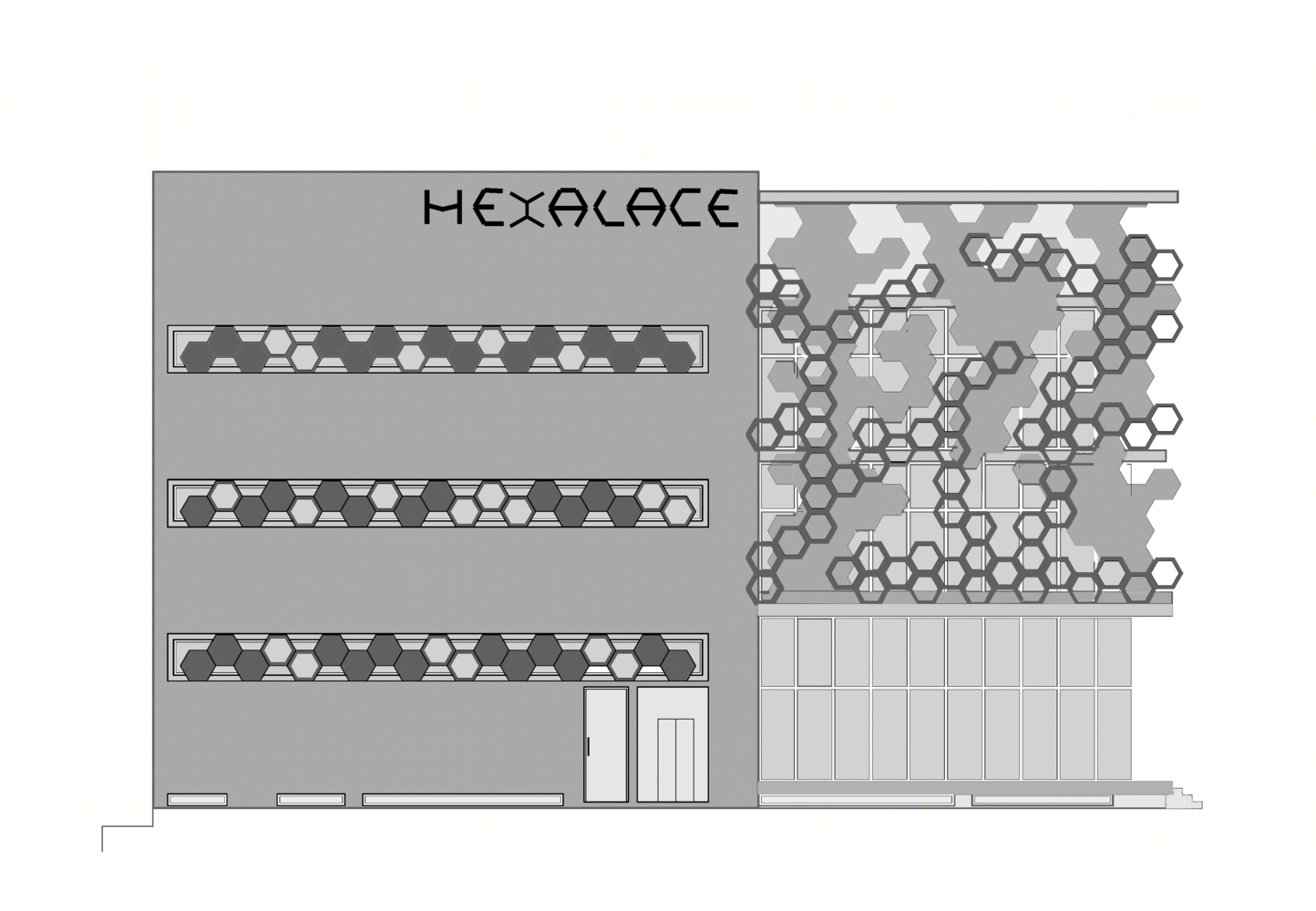印度 Hexalace 开放式零售建筑 | 遮荫呼吸的混凝土艺术-21