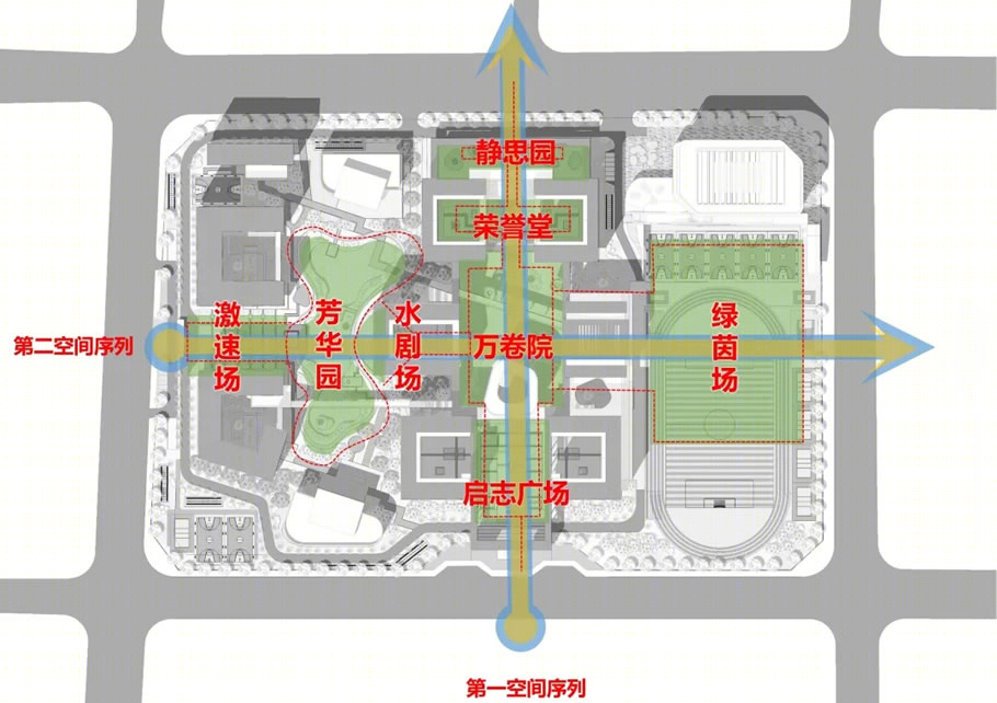 巩义市实验高级中学方案设计丨中国河南丨哈尔滨工业大学建筑设计研究院中原分院-29