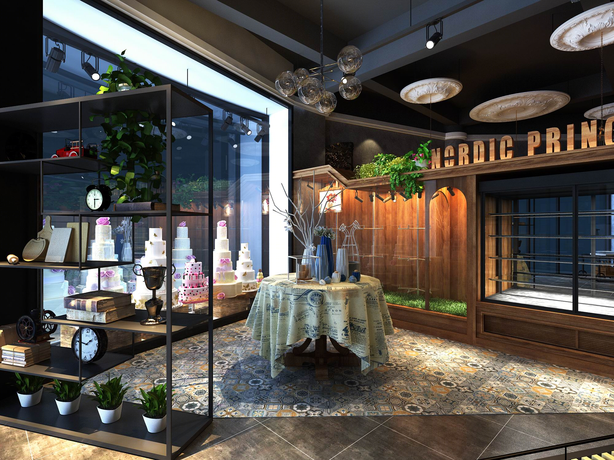 轻工业风格综合型面包店-5