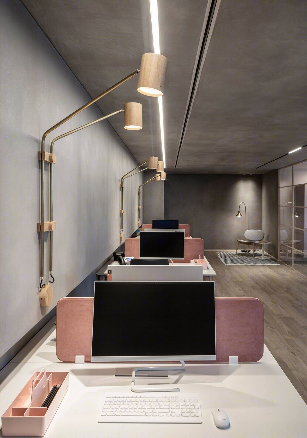 粉色保险办公室丨以色列丨Amit design studio-39
