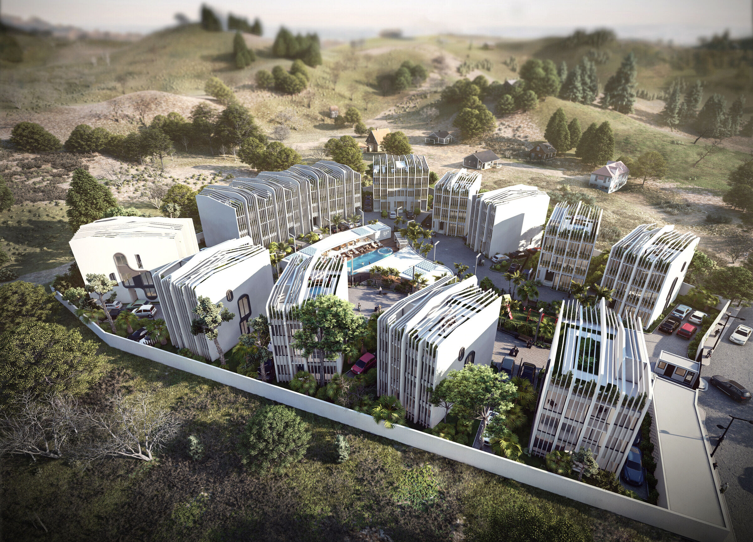 嵌山公寓 | 尽享壮观山景的现代社区-11