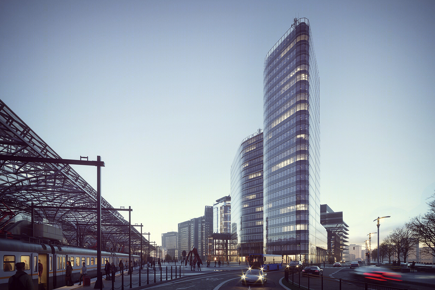QBB Tower 室内设计 | 极简现代风格打造舒适办公环境-6