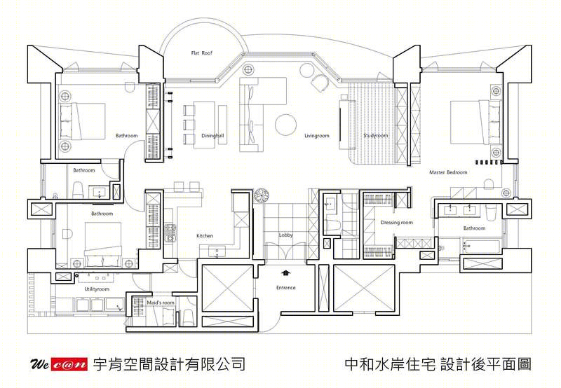 北欧风格融入东方元素，打造丹麥總部總裁的居家空間-11