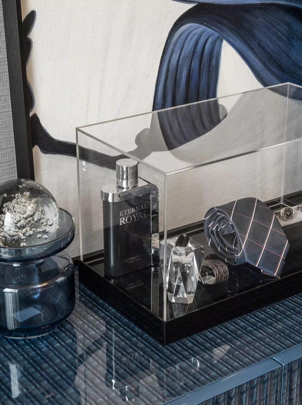 蓝浅之韵 | 现代地中海风的海德琥珀台空间设计-23