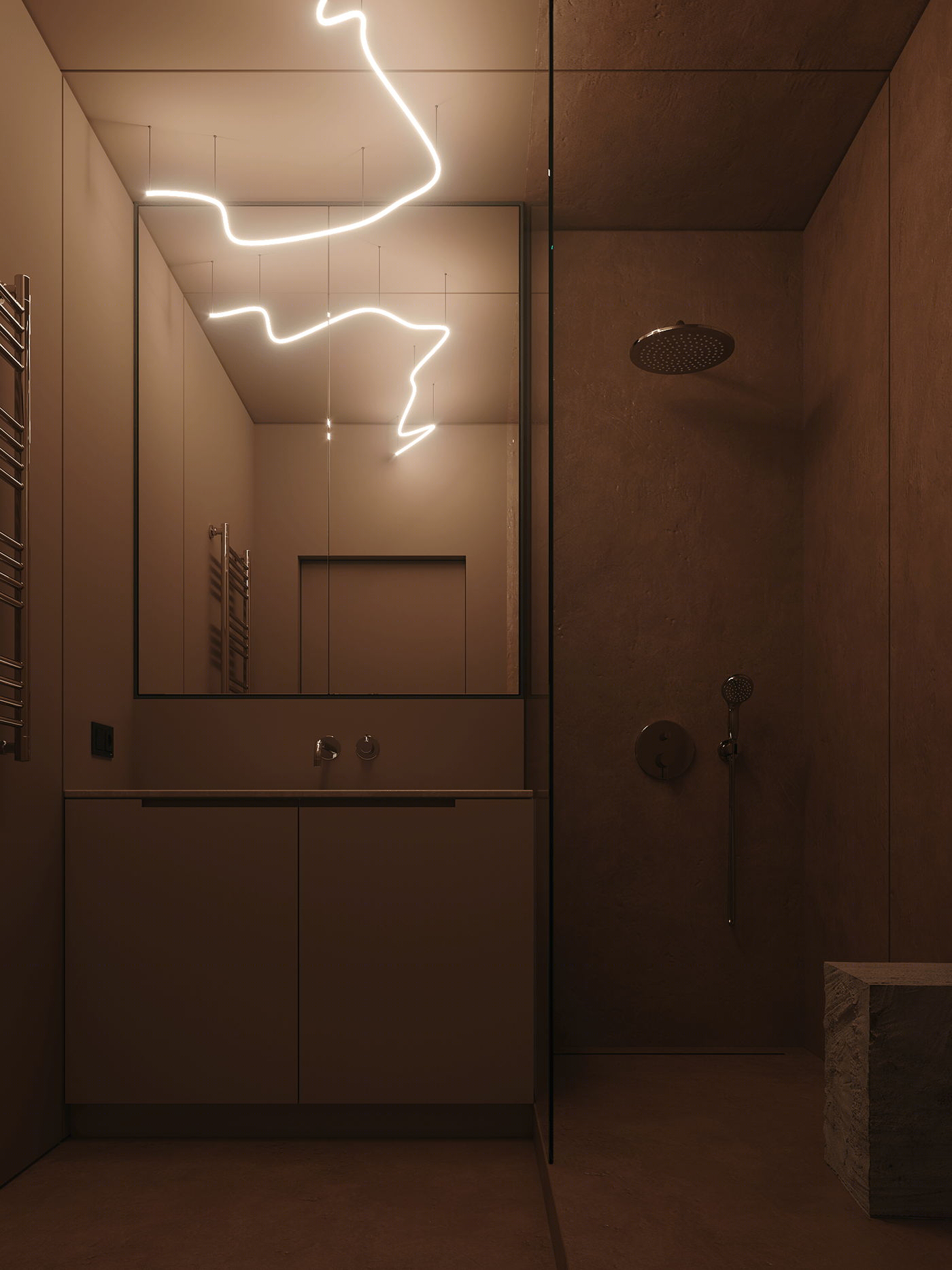 多彩色系打造精致住宅-34