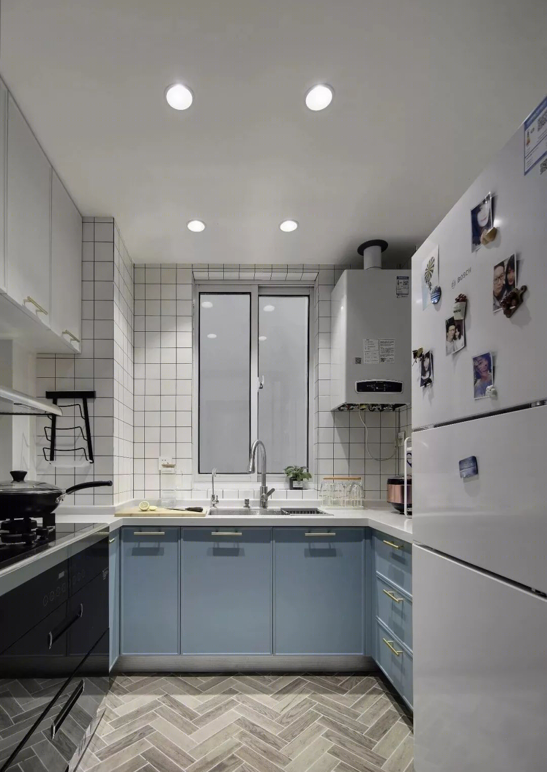 蓝白北欧小屋，小空间大利用-26