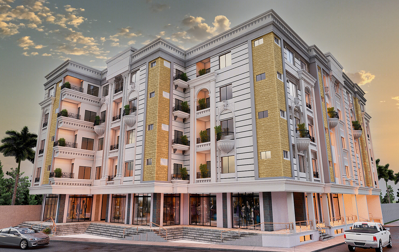 Anastasiya Gushchina丨公寓建筑丨Commercial cum Residential Plaza for Shaz Consultants-0