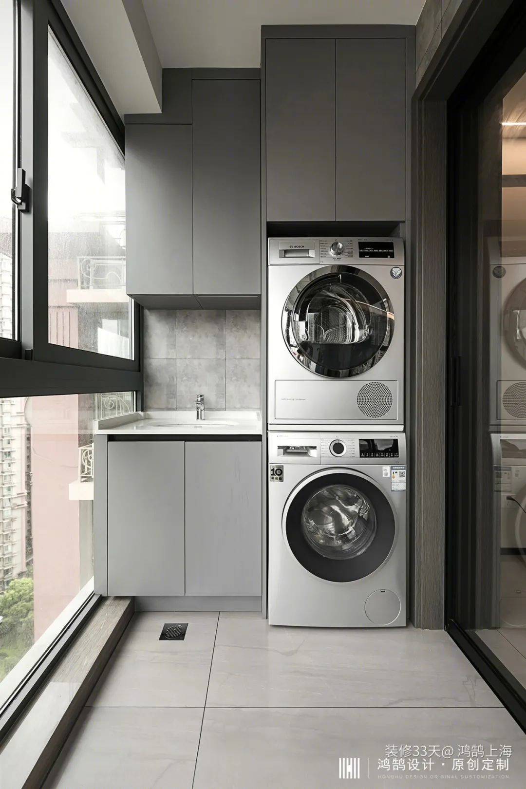 上海长宁 128 平高级灰三室丨中国上海丨鸿鹄设计（上海站）-21