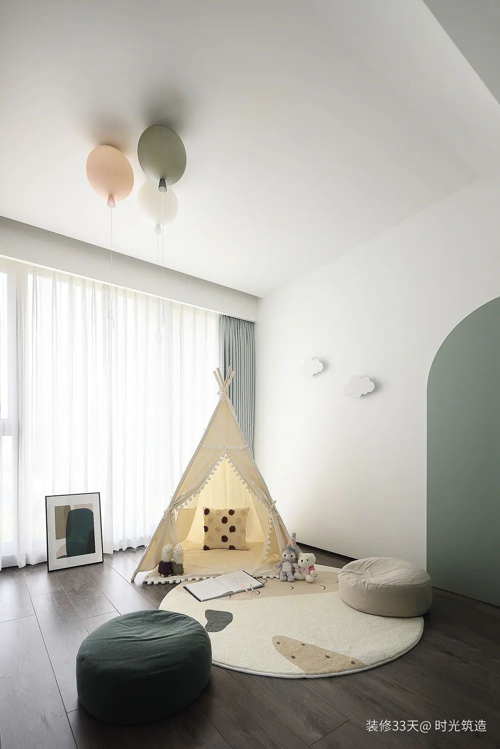 深圳 150 平现代深色二孩之家丨中国深圳丨时光筑造空间设计（深圳）-31