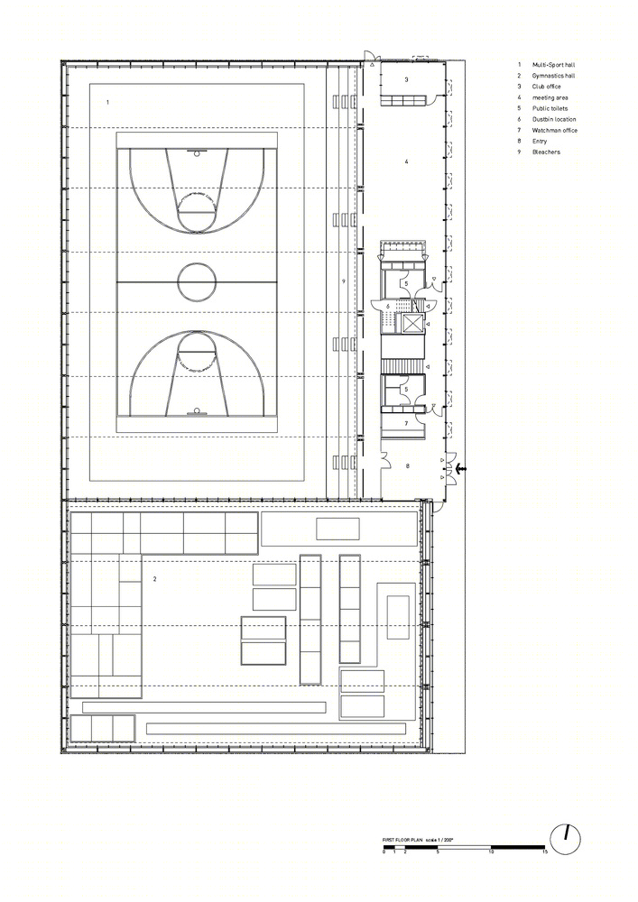 法国 Hacine Cherifi 体育馆丨Tectoniques Architects-70