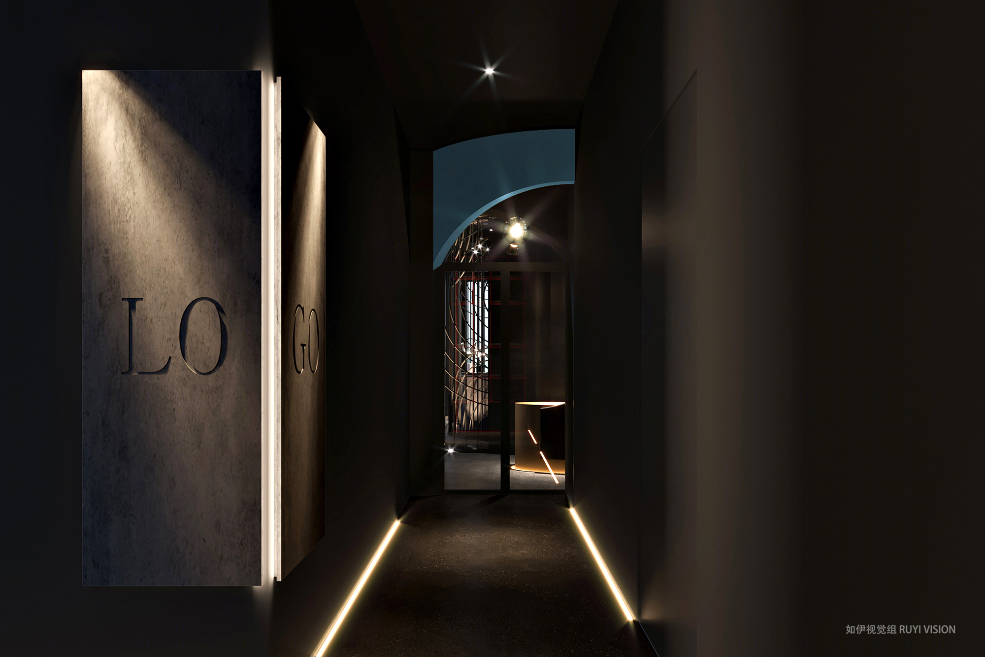 如伊视觉餐厅展厅空间设计-11