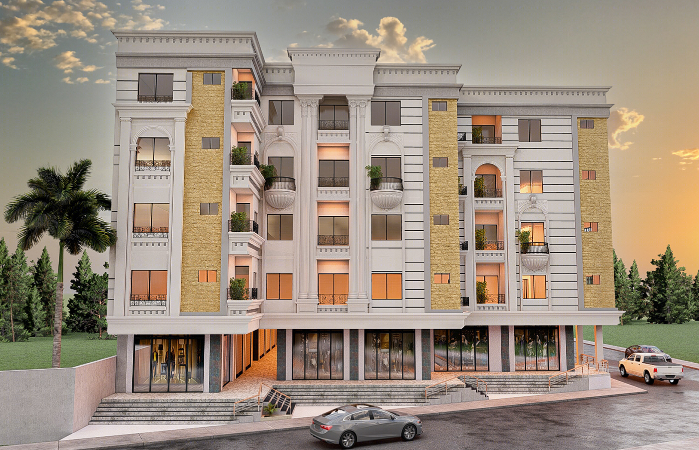 Anastasiya Gushchina丨公寓建筑丨Commercial cum Residential Plaza for Shaz Consultants-1