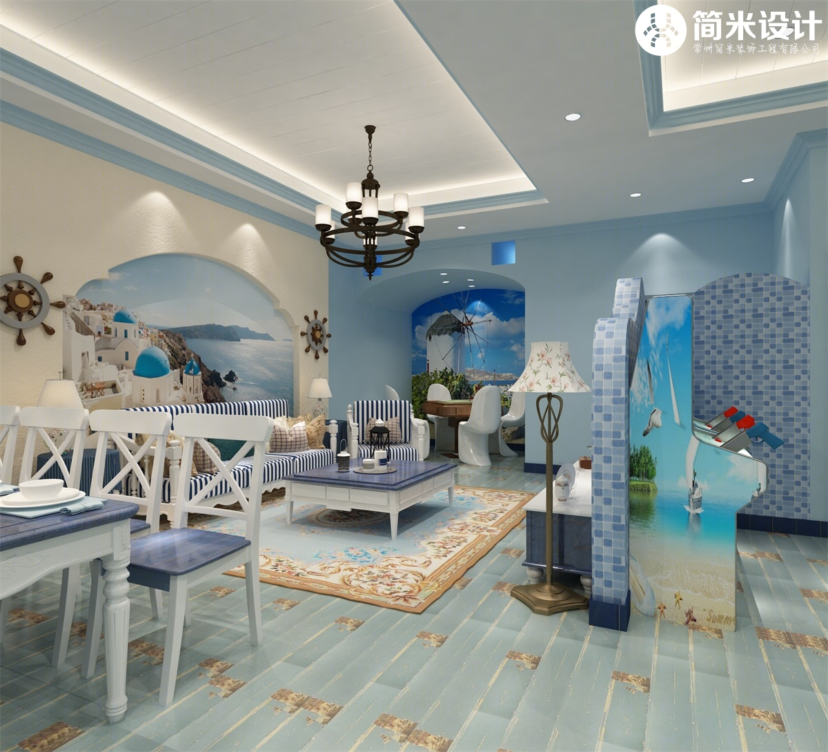 主题轰趴馆设计-地中海主题                     -5