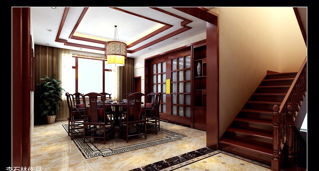 
别墅中式设计 -3