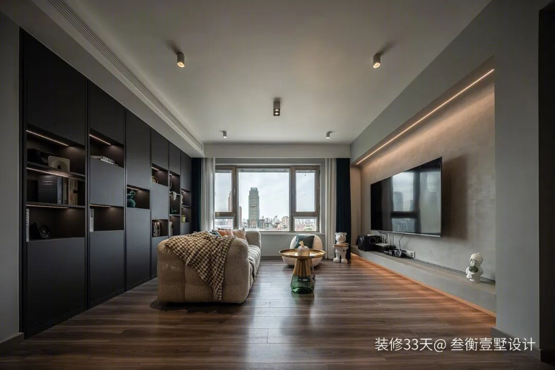 现代轻奢三室丨中国天津丨叁衡壹墅设计（天津）-9