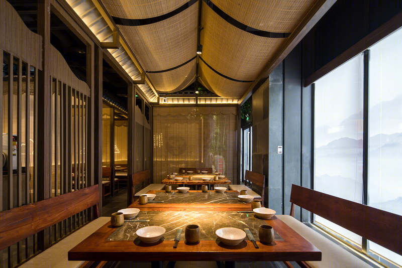 深圳“缙云山”中餐厅 | 武侠风情融入餐饮空间-19