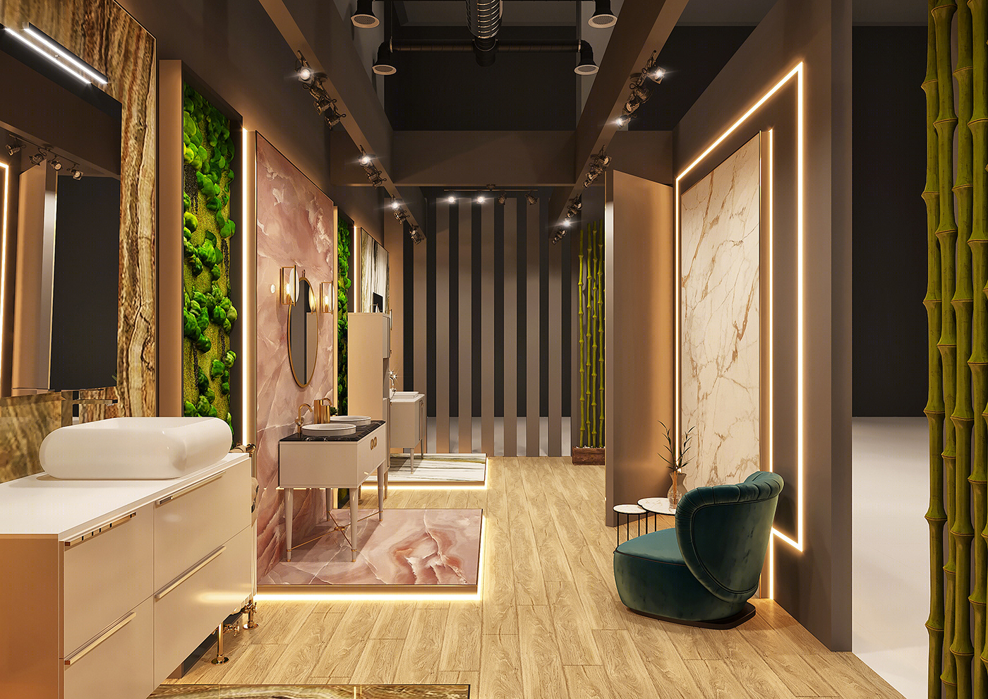 Anastasiya Gushchina丨展厅丨Showroom Design in the field of Bathroom-2
