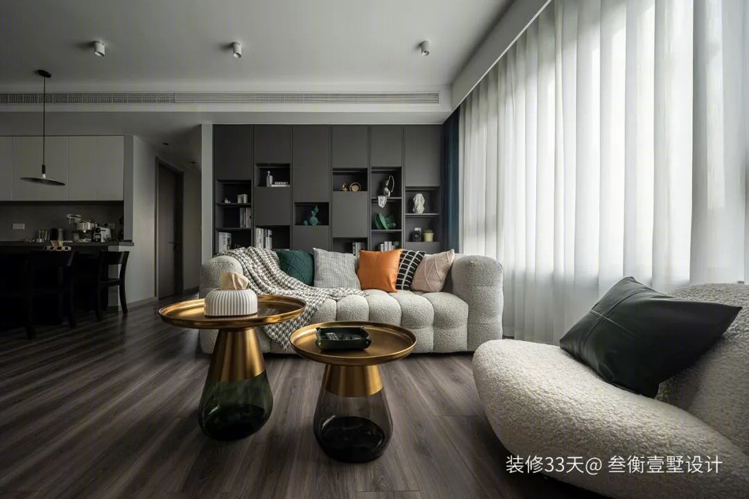 现代轻奢三室丨中国天津丨叁衡壹墅设计（天津）-11