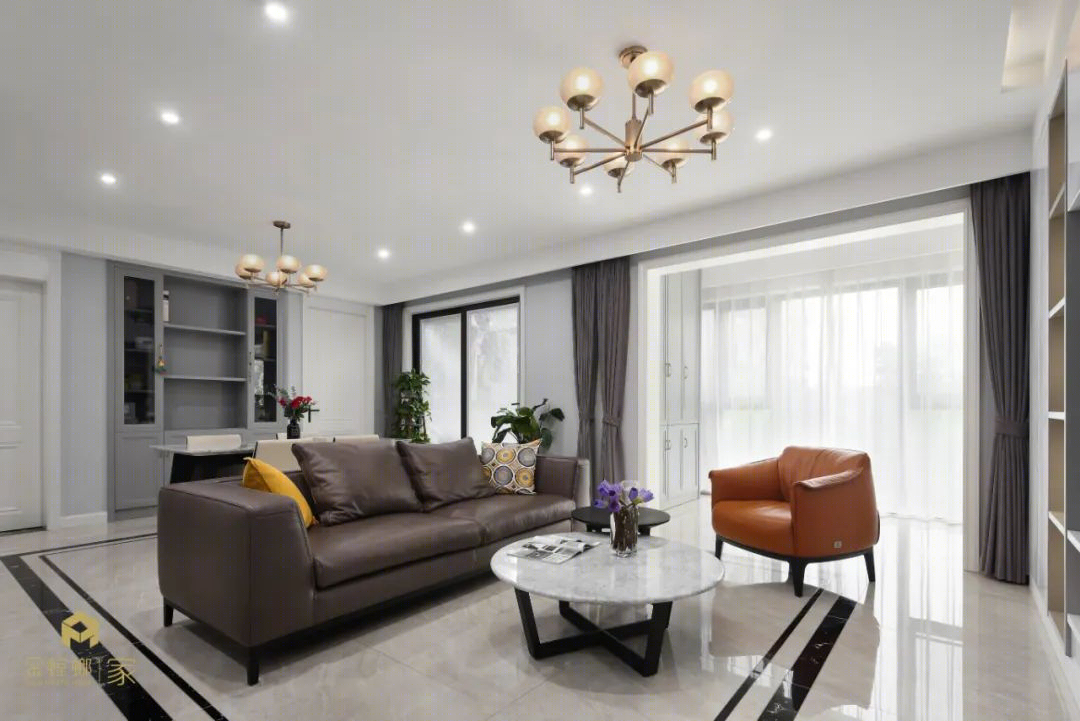 现代简约风 143㎡全景通透大横厅丨金螳螂家苏州新区店-14