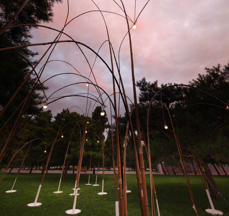 "向上"竹构空间 | 2012 北京地坛灯光节-27