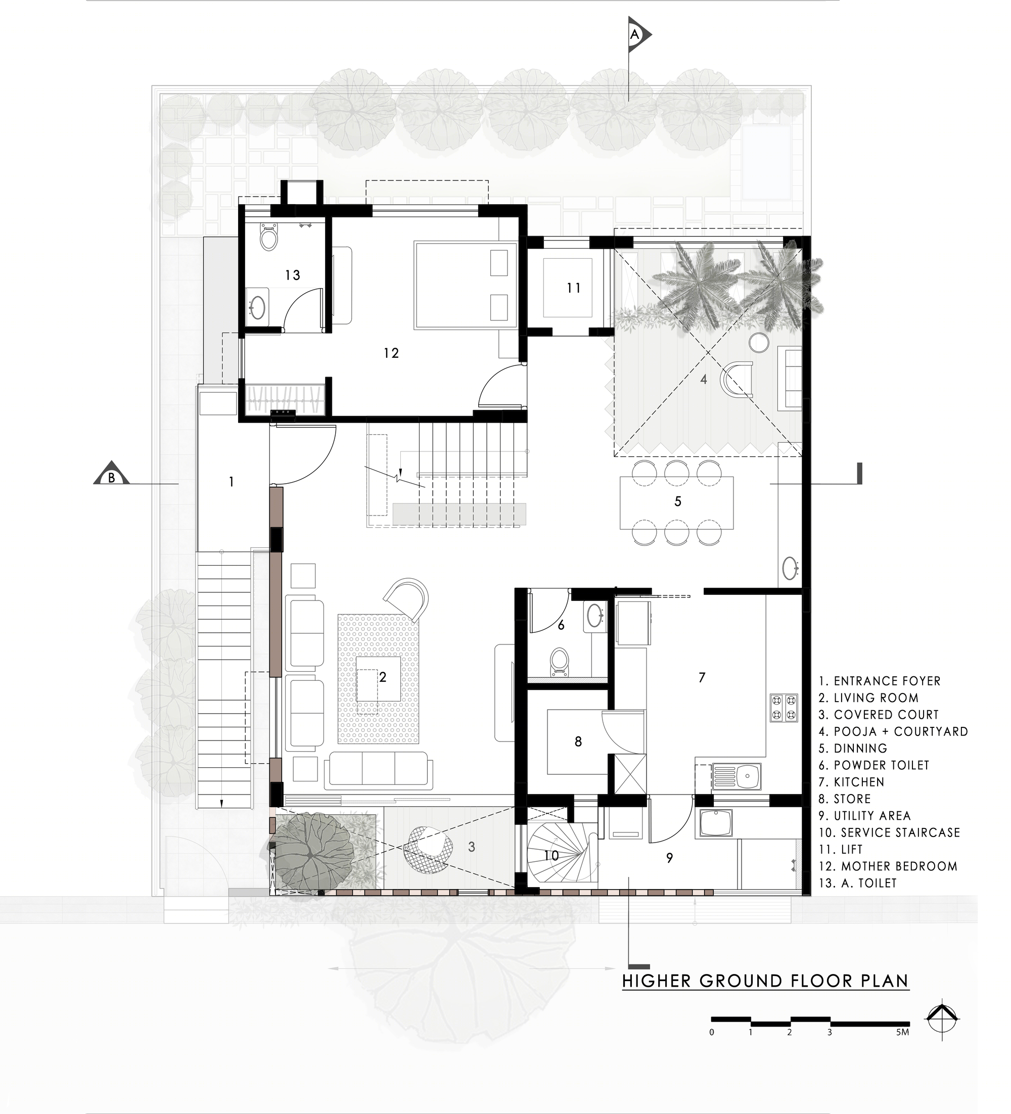 萨姆鲁迪之家丨印度丨AANGAN Architects-2