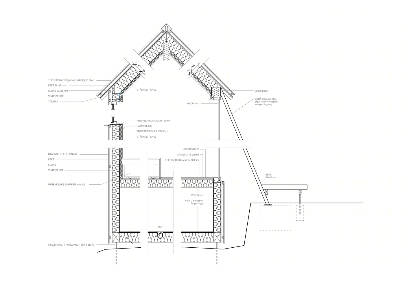 挪威森林小屋丨Rever & Drage Architects-43