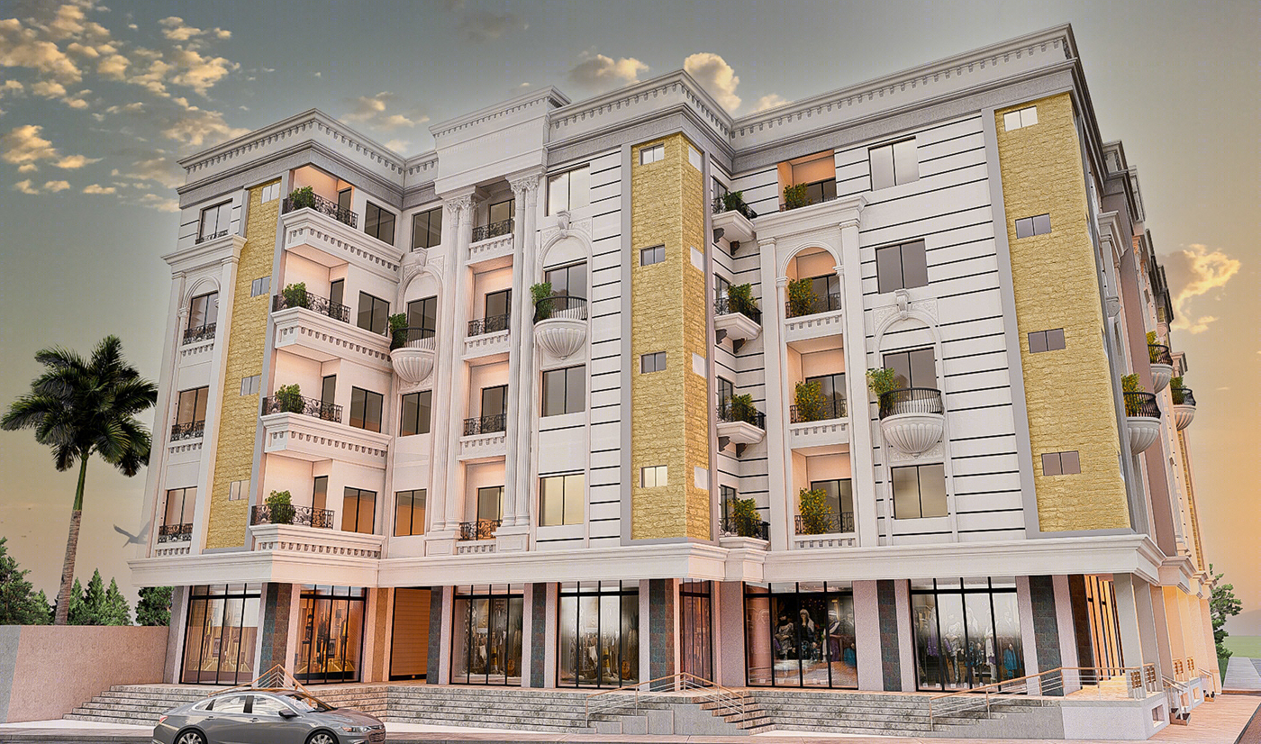 Anastasiya Gushchina丨公寓建筑丨Commercial cum Residential Plaza for Shaz Consultants-3