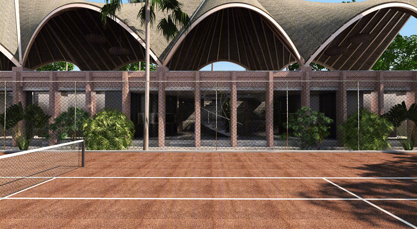 热带岛屿上的动感巴厘岛网球俱乐部丨德国建筑师Alexis Dornier-10