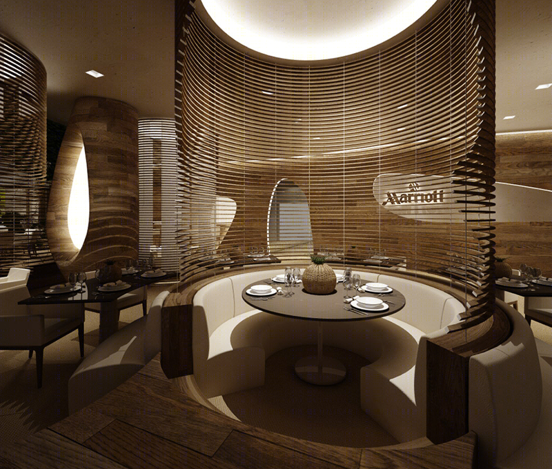 万豪 Serendipity 餐厅——自然元素打造的私密就餐空间-32