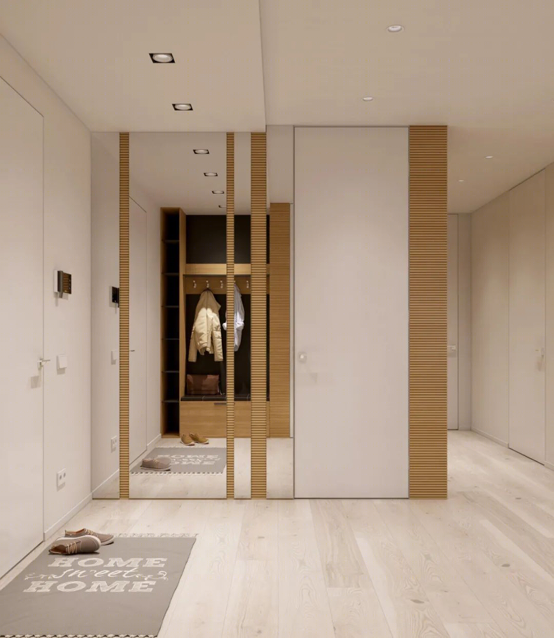 黑白灰与原木色的精致三居室丨Grani Studio-8