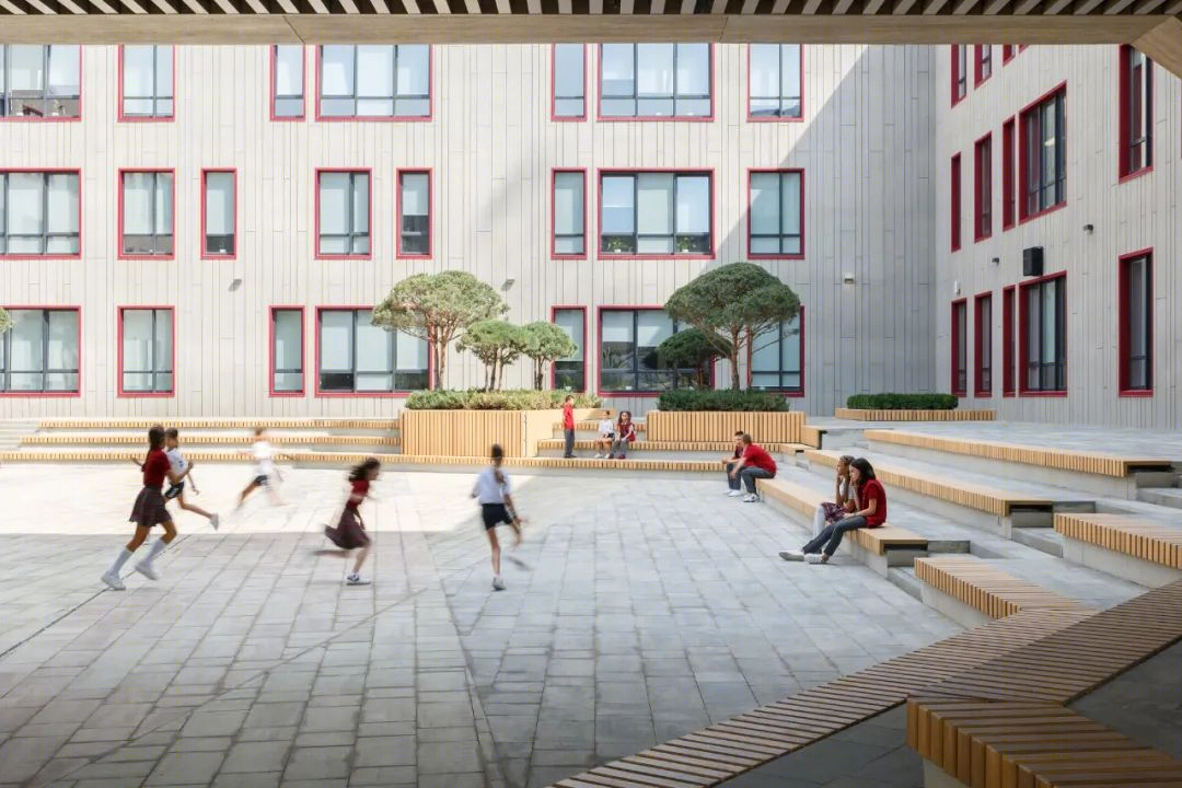 多彩基辅学校体育馆，寓教于乐的空间设计-3
