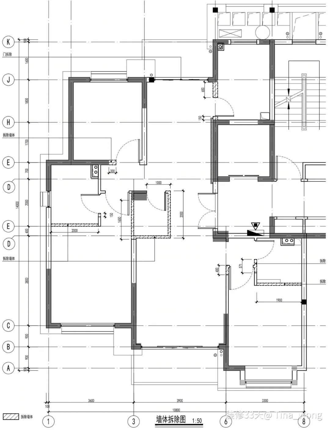 简约复古实木调三室丨中国上海丨Tina_wong（上海）-3