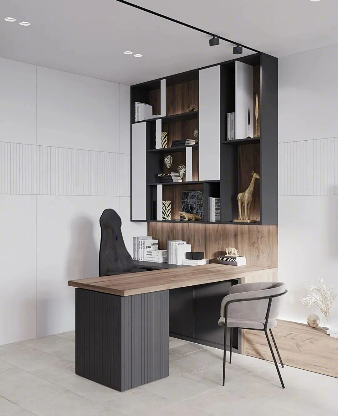 Kate Gavryliuk 打造的家庭办公室设计，现代简约生活工作空间-12