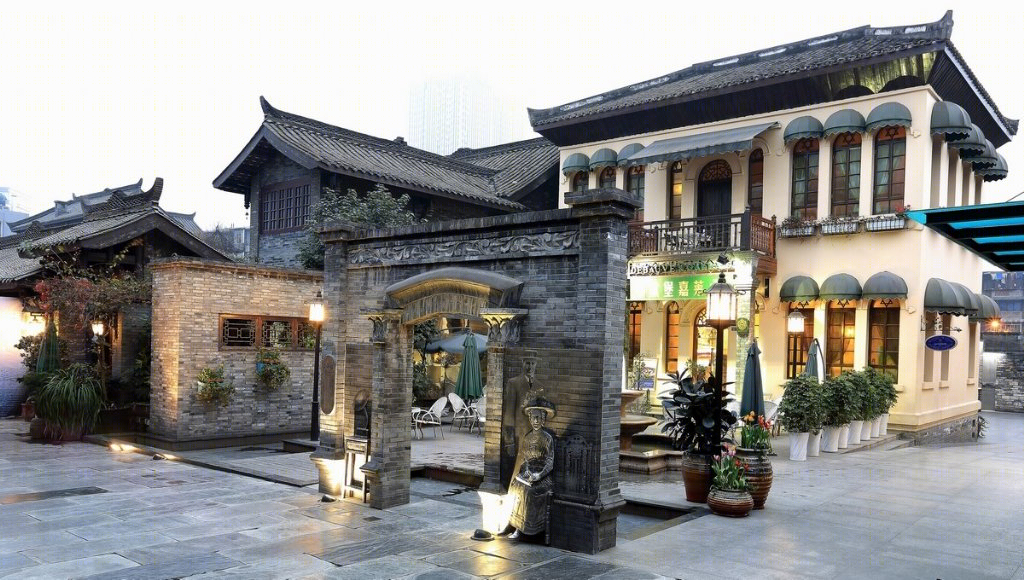 成都宽窄巷子街区景观-25