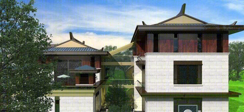 中国院子,新中式大宅设计,狮子座建筑设计-31