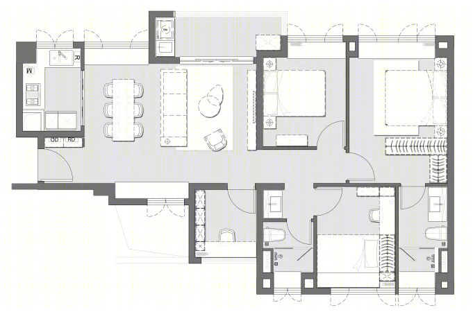 金地商置·都会峯范样板间丨中国广州丨EH DESIGN GROUP易和室内设计团队,棣品软装陈设团队-54