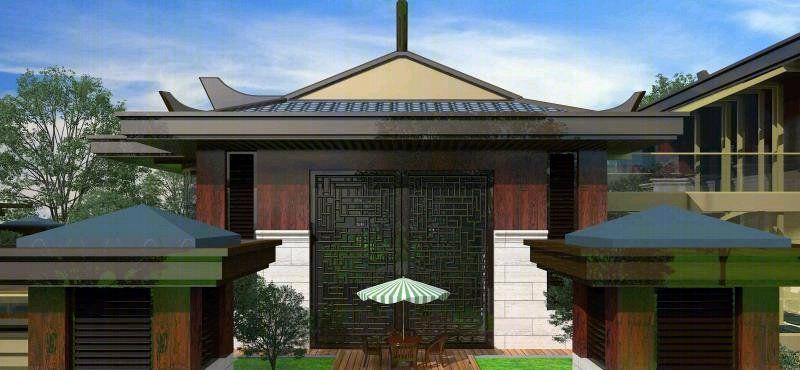 中国院子,新中式大宅设计,狮子座建筑设计-33