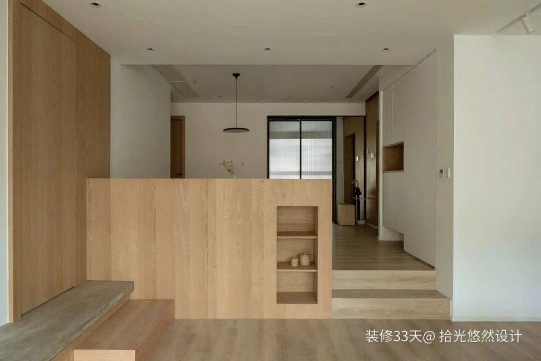 现代木色实用三室丨中国成都丨拾光悠然设计（成都）-1